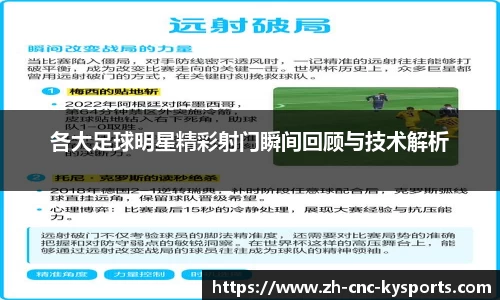 各大足球明星精彩射门瞬间回顾与技术解析